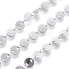 Tarnish Resistant 304 Stainless Steel Flat Round Link Chains A-CHS-L019-01B-P-1