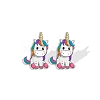 Acrylic Unicorn Stud Earrngs for Women PW-WGBF812-04-1