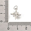 Brass Micro Pave Cubic Zirconia Pendants KK-V008-09P-3