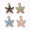 Alloy Enamel Pendants X-ENAM-S121-023-M-1