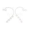 316 Stainless Steel Ear Cuff Findings STAS-H148-04P-2