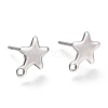 Non-Tarnish 304 Stainless Steel Stud Earring Findings X-STAS-K212-05P-1