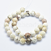 Natural Magnesite Beads Strands G-K226-8mm-01-1