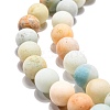 Natural Flower Amazonite Beads Strands G-G692-01F-10mm-2