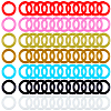 210Pcs 7 colors Plastic Loose Leaf Book Binder Rings KY-CP0001-25A-1
