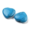 Heart Synthetic Turquoise  Worry Stone G-C134-06A-02-2