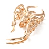 Halloween Alloy Claw Hair Clips for Women Girls AJEW-A056-06D-G-1