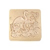 Animal Insect Theme Golden Plated Wax Seal Brass Stamp Head STAM-K001-03G-07-2