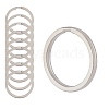 10Pcs Titanium Alloy Keychains Clasps KEYC-FH0001-23-1