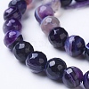 Natural Striped Agate/Banded Agate Beads Strands G-G753-07-8mm-3