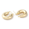 Donut Brass Hoop Earrings EJEW-K247-08G-2