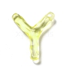 Transparent Resin Alphabet Pendants LS-RESI-C028-02Y-2
