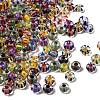 Transparent Stripe Glass Seed Beads GLAA-NH0001-06A-1