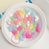 Opaque Acrylic Beads X-OACR-H038-35-1