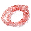 Cherry Quartz Glass Beads Strands G-T047-A11-01-3