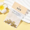 SHEGRACE Brass Pave Cubic Zirconia Oval Connector Charms XGRQ2O407-439C-P-6