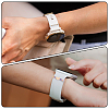 6Pcs 2 Styles Alloy & Glass Beaded Decorative Rings for Smartwatch Band AJEW-CP0009-95-5
