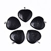 Synthetic Black Stone Pendants G-S364-071-1