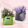 CHGCRAFT 5Pcs 5 Colors Foldable Felt Fleshy Flowerpot DIY-CA0003-95-4