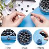 Electroplated Natural Lava Rock Beads G-NB0001-91B-3