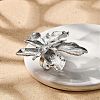 Flower Alloy Adjustable Rings for Women RJEW-B108-01P-4