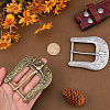 2Pcs 2 Colors Alloy Center Bar Buckles FIND-CL0001-52-3