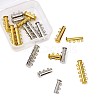 Kissitty Brass Magnetic Slide Lock Clasps KK-KS0001-02-4