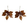 Alloy Acrylic Flower Dangle Stud Earrings FS-WG43F84-01-2