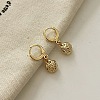 Retro Nut Brass Hoop Dangle Earrings for Women TC8176-6-1