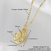 Ocean Summer Brass Pave Clear Cubic Zirconia Pendant Necklaces FS-WG8D1A7-25-1
