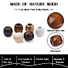 Craftdady 210Pcs 7 Style Unfinished Natural Wood Beads WOOD-CD0001-20-11