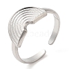 Non-Tarnish 304 Stainless Steel Open Cuff Rings RJEW-K245-81P-3