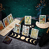 Gorgecraft 4Pcs 4 Style Wood Candle Holders & Tarot Card Stands DJEW-GF0001-47C-5