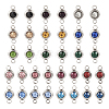  34Pcs 17 Colors 304 Stainless Steel Rhinestone Links Connectors STAS-TA0002-21-11