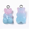 Opaque Resin Pendants CRES-N021-32B-2