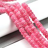 Dyed Natural White Jade Beads Strands G-G107-A03-01-2