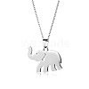 Elephant Stainless Steel Pendant Necklaces PW-WGA5274-01-5