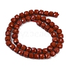 Natural Red Jasper Beads Strands G-H078-C34-6mm-3