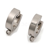 Tarnish Resistant Personalized Unisex 304 Stainless Steel Hoop Earrings EJEW-G120-59P-01-2