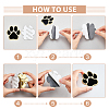 SUPERFINDINGS 2 Sets 2 Colors Self Adhesive Alloy Cat Stickers STIC-FH0001-14-4