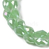 Opaque Solid Color Electroplate Glass Beads Strands EGLA-N013-J6mm-B04-3