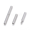 Non-Tarnish 304 Stainless Steel Bayonet Clasps X-STAS-F108-12P-1.7mm-2