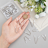   30Pcs 3 Style V Shape 204 Stainless Steel & Nylon Bra Underwire STAS-PH0005-40-3