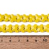 Opaque Glass Beads Strands GLAA-Q118-01B-C01-4