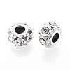 Alloy Rhinestone European Beads FIND-N009-03P-2