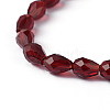 Faceted Drop Glass Bead Strands X-EGLA-E010-5x7mm-06-2