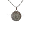 Retro Stainless Steel Box Chain Tree of Life Pendant Necklaces for Men PW-WGB21EA-01-4