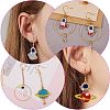 117Pcs DIY Astronaut Charm Earrings Making Kit DIY-SZ0006-40-6