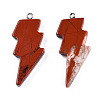 Natural Red Jasper Pendants G-N332-53-A13-1