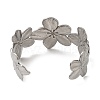 Non-Tarnish 304 Stainless Steel Open Cuff Bangles X-AJEW-Z009-06D-P-3